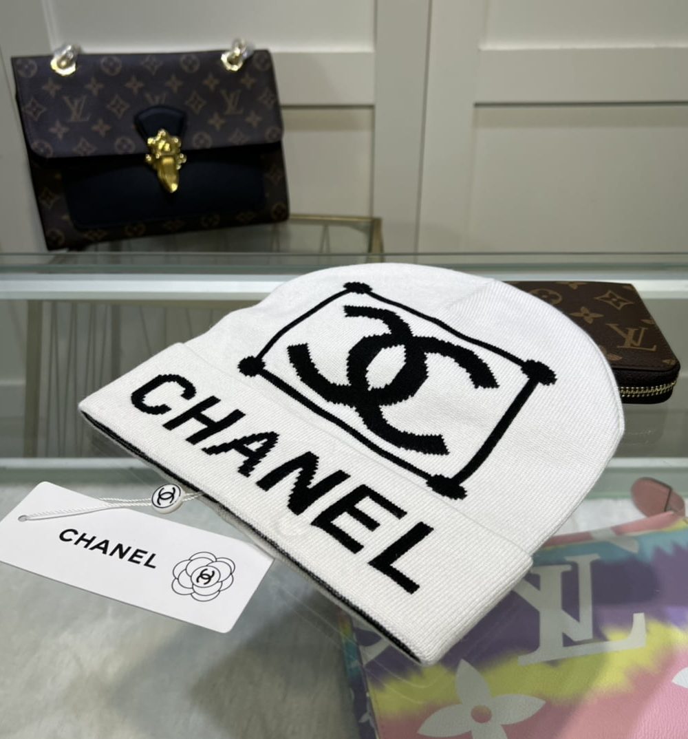 Chanel Beanie In White