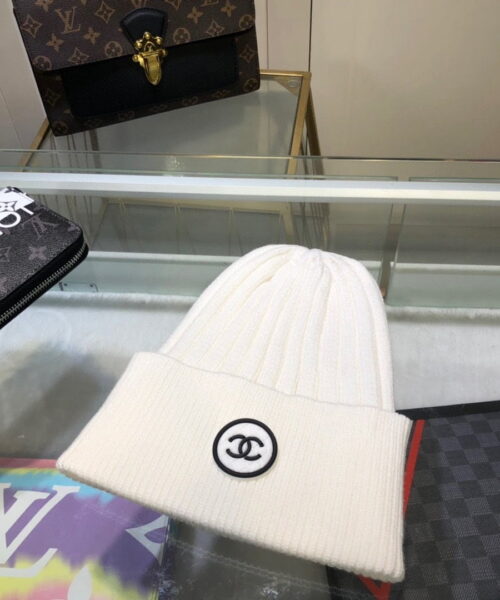 Chanel Beanie In White