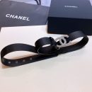 1:1 Replica Chanel Belt With Beaded Buckle Black with Silver Hardware Women Belt