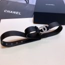 1:1 Replica Chanel Belt With Beaded Buckle Black with Silver Hardware Women Belt