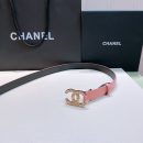 1:1 Replica Chanel Belt With Beaded Buckle Pink Gold-Toned Metal and Strass Women Belt