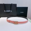 1:1 Replica Chanel Belt With Beaded Buckle Pink Gold-Toned Metal and Strass Women Belt