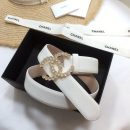 1:1 Replica Chanel Belt With Beaded Buckle White With Gold Toned Hardware Women Belt