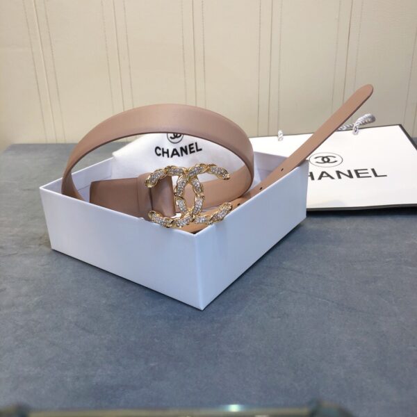 1:1 Replica Chanel Belt With Double C Buckle Beige Women Belt
