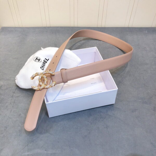 1:1 Replica Chanel Belt With Double C Buckle Beige Women Belt