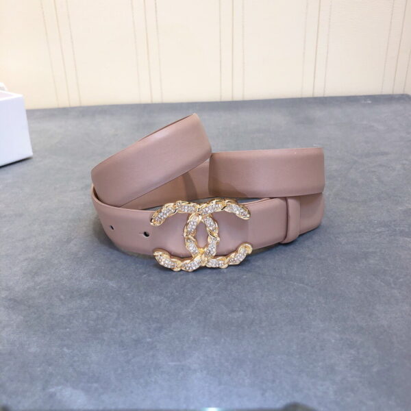 1:1 Replica Chanel Belt With Double C Buckle Beige Women Belt