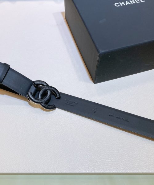 1:1 Replica Chanel Belt With Double C Buckle Black Black-Toned Metal Women Belt