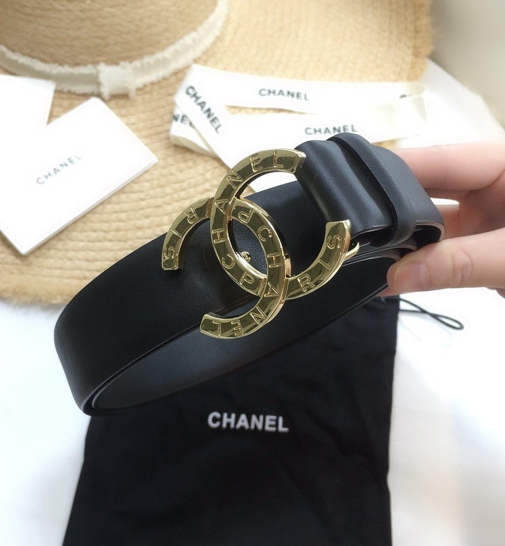 1:1 Replica Chanel Belt With Double C Buckle Black