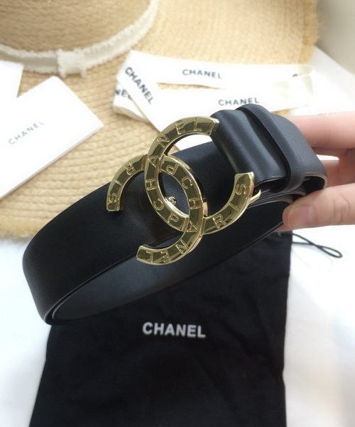 1:1 Replica Chanel Belt With Double C Buckle Black