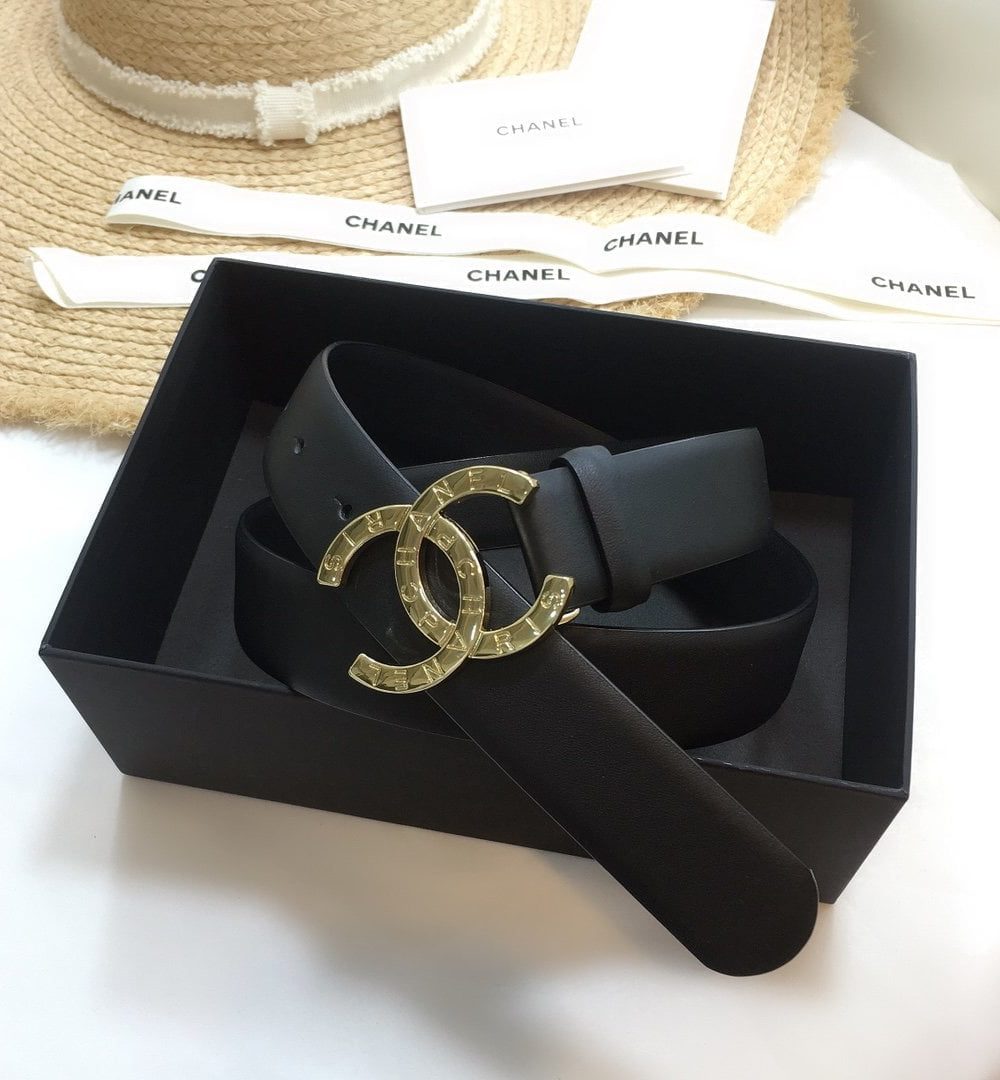 1:1 Replica Chanel Belt With Double C Buckle Black
