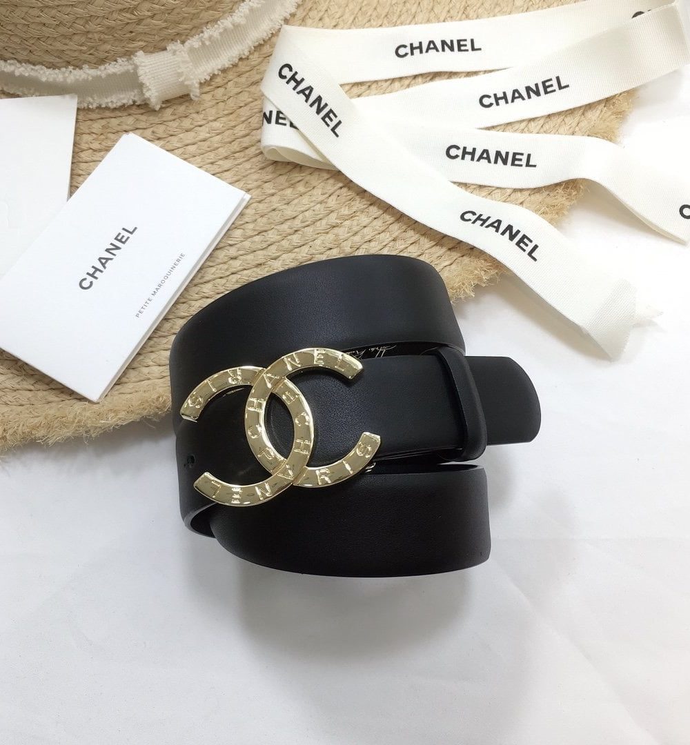 1:1 Replica Chanel Belt With Double C Buckle Black