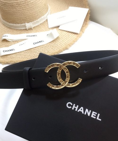 1:1 Replica Chanel Belt With Double C Buckle Black