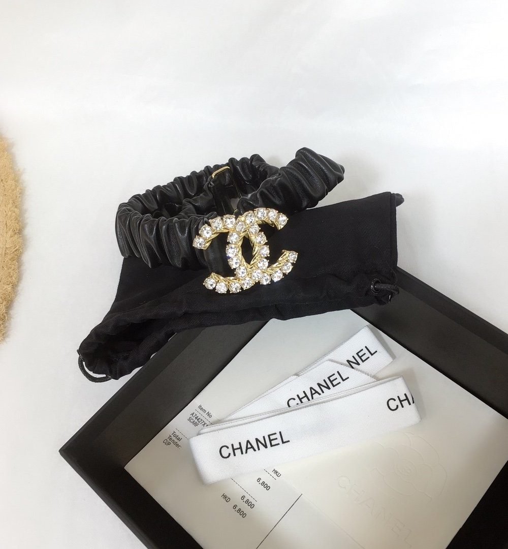 1:1 Replica Chanel Belt With Double C Buckle Black With Gold-Toned Metal and Strass Hardware Women Belt