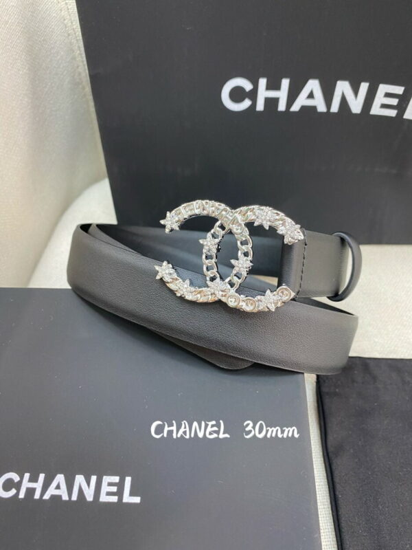 1:1 Replica Chanel Belt With Double C Buckle Black Women Belt