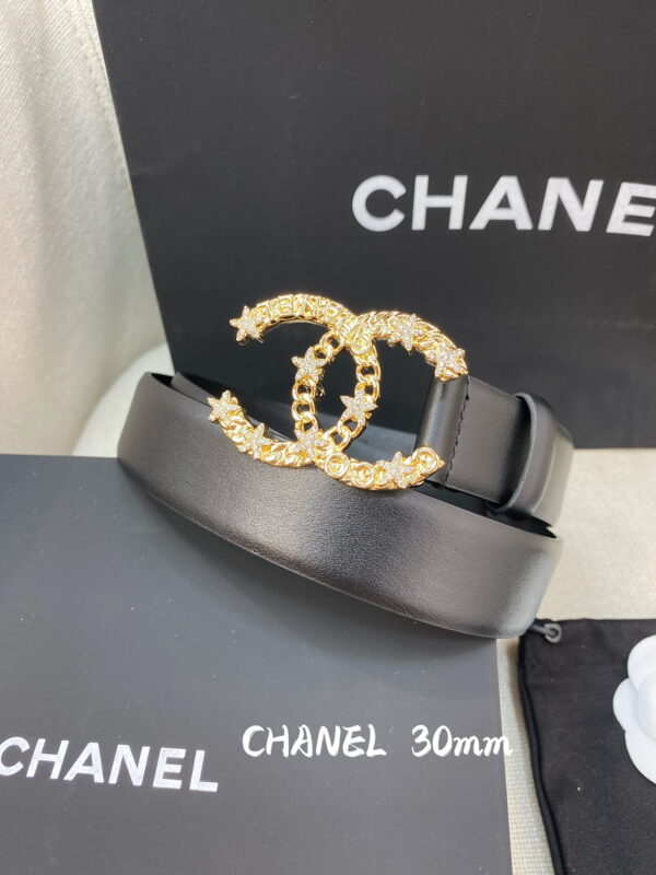 1:1 Replica Chanel Belt With Double C Buckle Black Women Belt