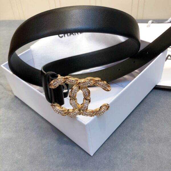 1:1 Replica Chanel Belt With Double C Buckle Black Women Belt