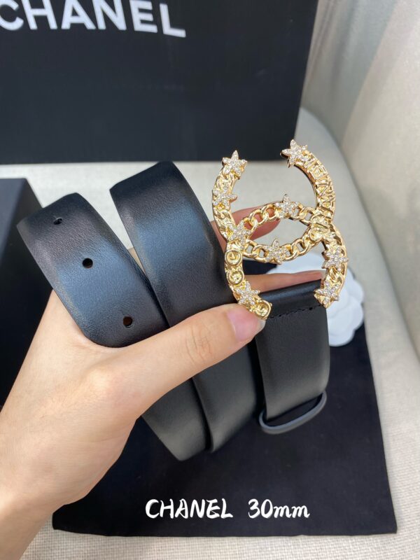 1:1 Replica Chanel Belt With Double C Buckle Black Women Belt