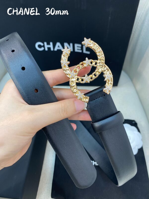 1:1 Replica Chanel Belt With Double C Buckle Black Women Belt
