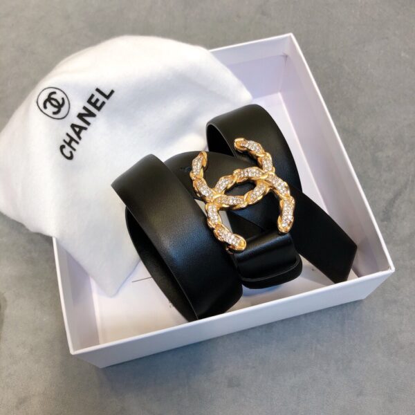 1:1 Replica Chanel Belt With Double C Buckle Black Women Belt