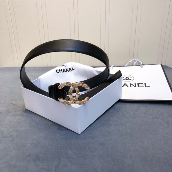 1:1 Replica Chanel Belt With Double C Buckle Black Women Belt
