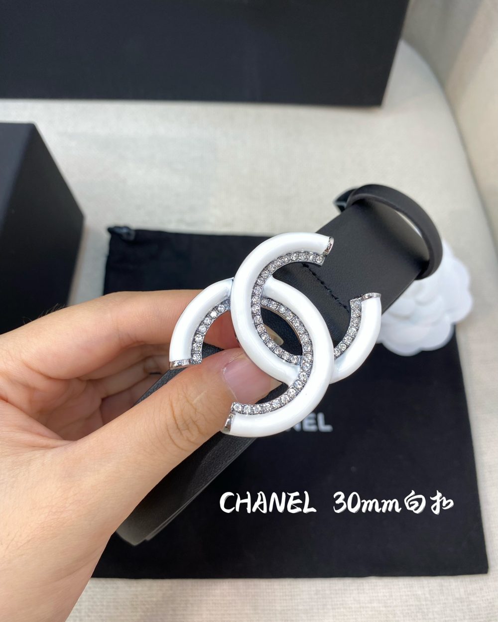 1:1 Replica Chanel Belt With Double C Buckle Black Women Belt