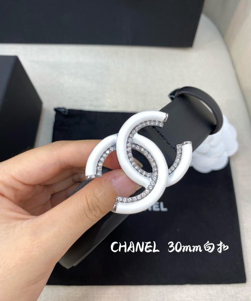 1:1 Replica Chanel Belt With Double C Buckle Black Women Belt