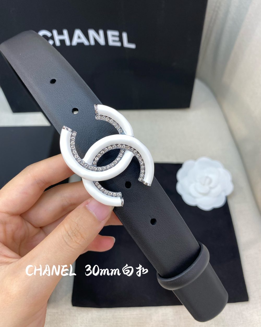 1:1 Replica Chanel Belt With Double C Buckle Black Women Belt