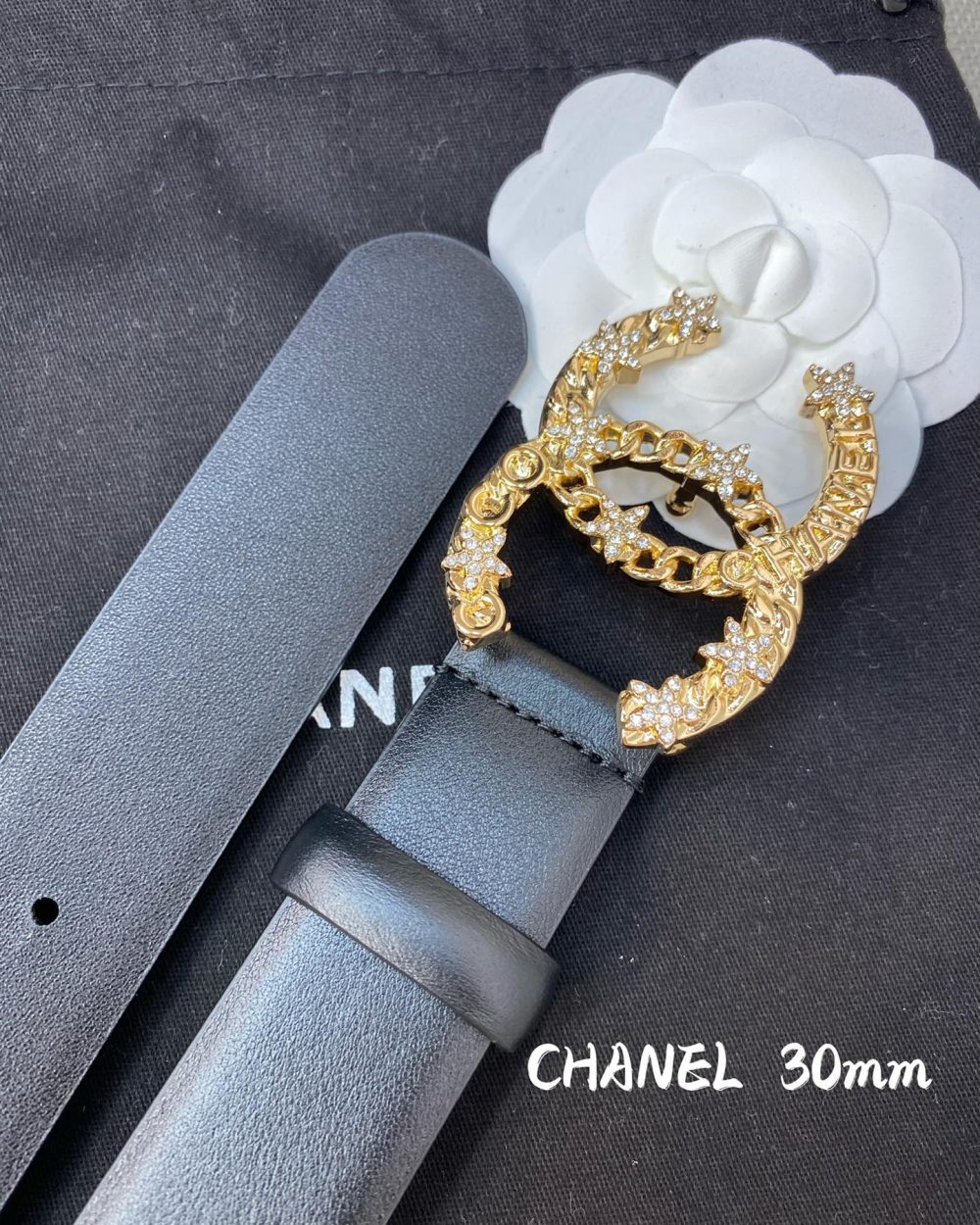 1:1 Replica Chanel Belt With Double C Buckle Black Women Belt