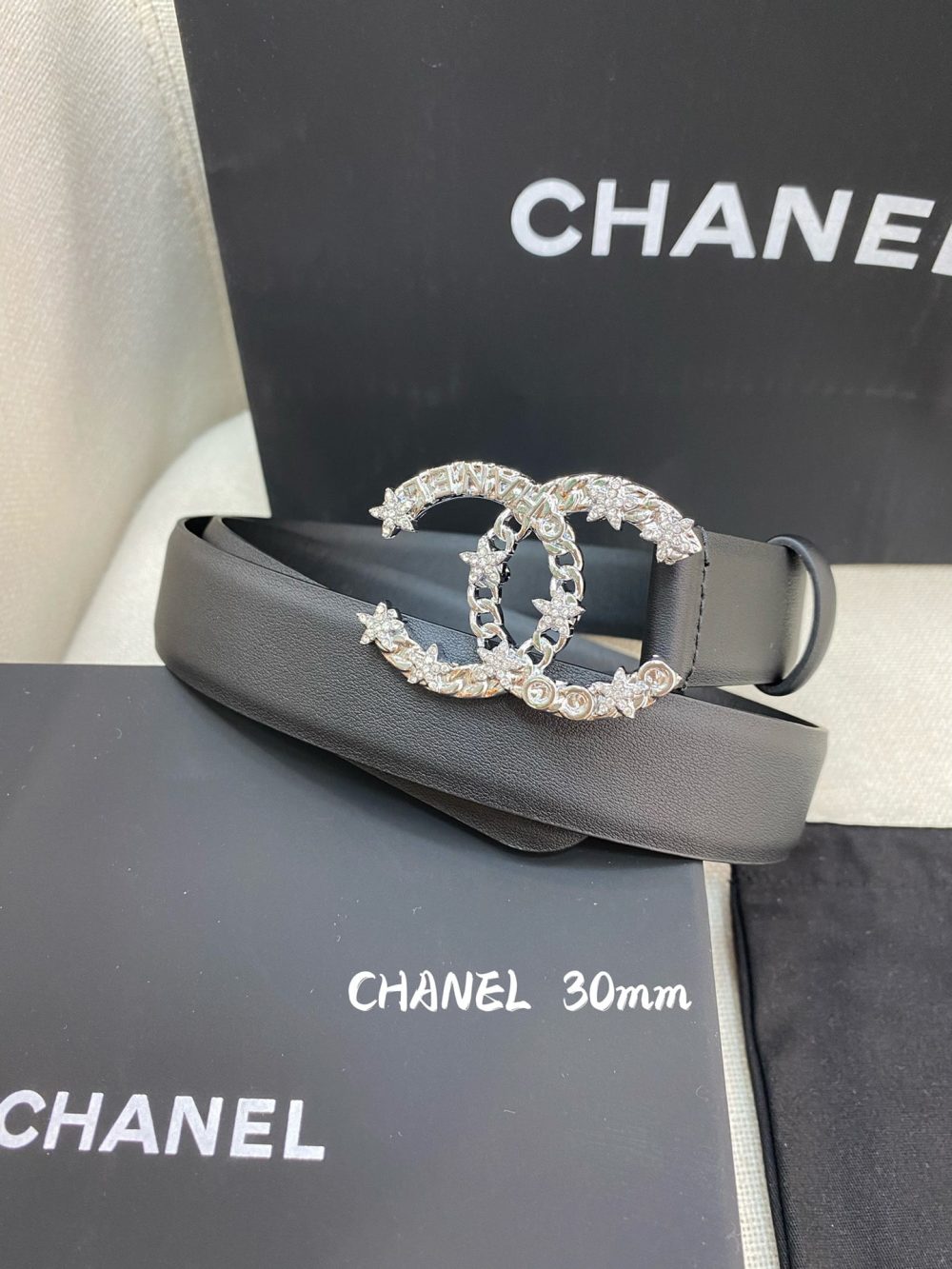 1:1 Replica Chanel Belt With Double C Buckle Black Women Belt