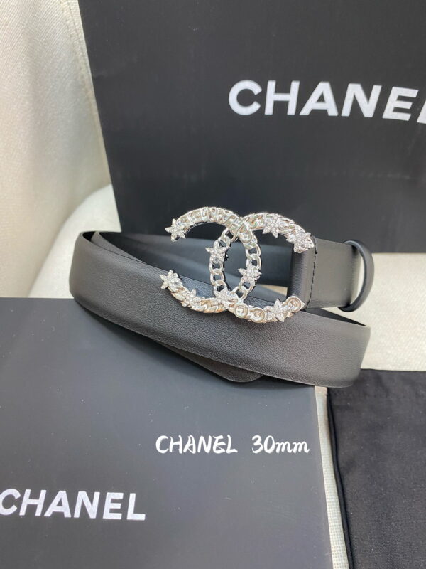 1:1 Replica Chanel Belt With Double C Buckle Black Women Belt