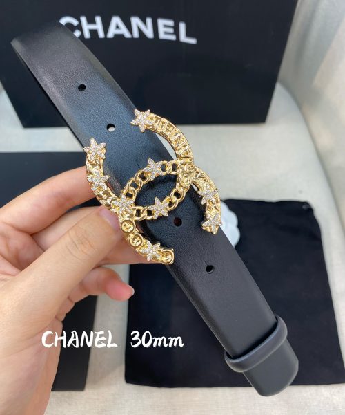 1:1 Replica Chanel Belt With Double C Buckle Black Women Belt