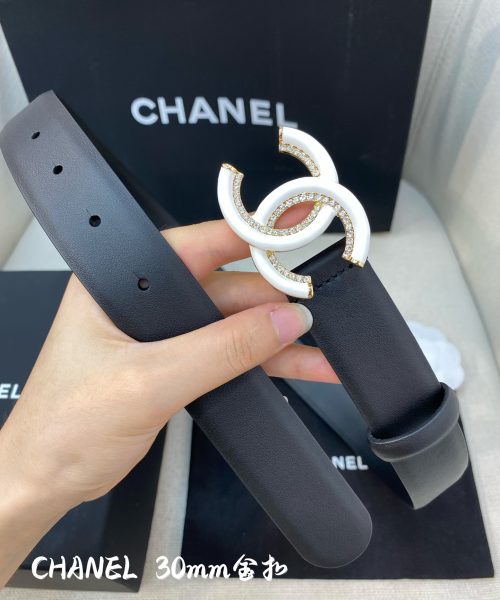 1:1 Replica Chanel Belt With Double C Buckle Black Women Belt