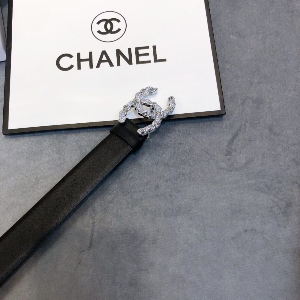 1:1 Replica Chanel Belt With Double C Buckle Black Women Belt - Image 6