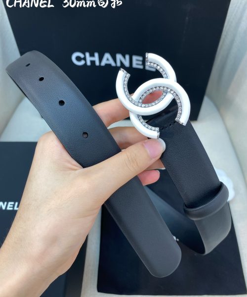 1:1 Replica Chanel Belt With Double C Buckle Black Women Belt