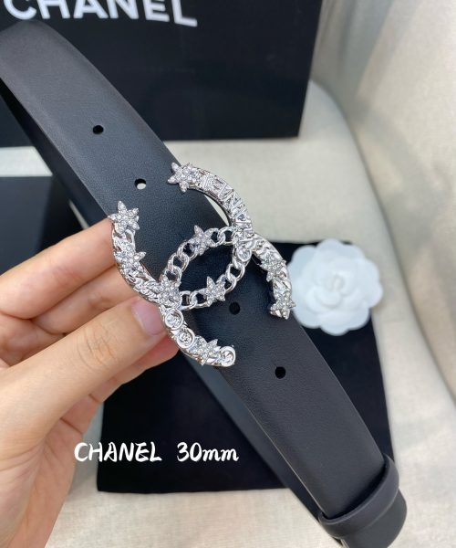 1:1 Replica Chanel Belt With Double C Buckle Black Women Belt