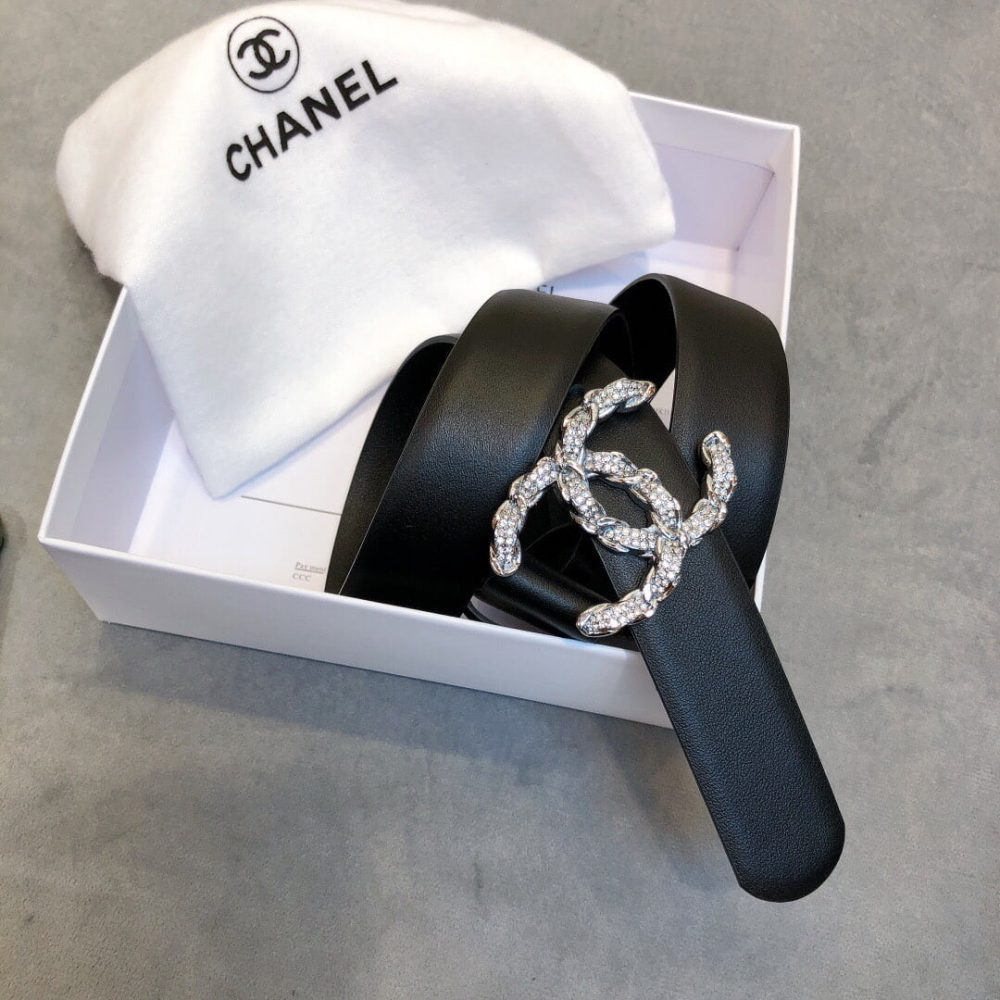 1:1 Replica Chanel Belt With Double C Buckle Black Women Belt - Image 7