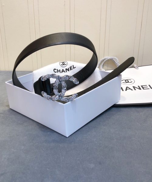 1:1 Replica Chanel Belt With Double C Buckle Black Women Belt
