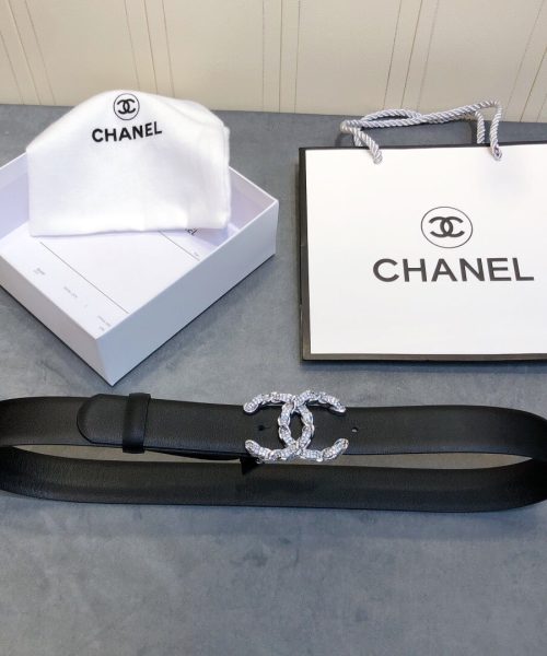 1:1 Replica Chanel Belt With Double C Buckle Black Women Belt