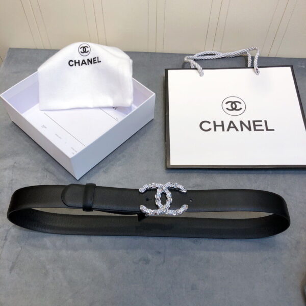 1:1 Replica Chanel Belt With Double C Buckle Black Women Belt