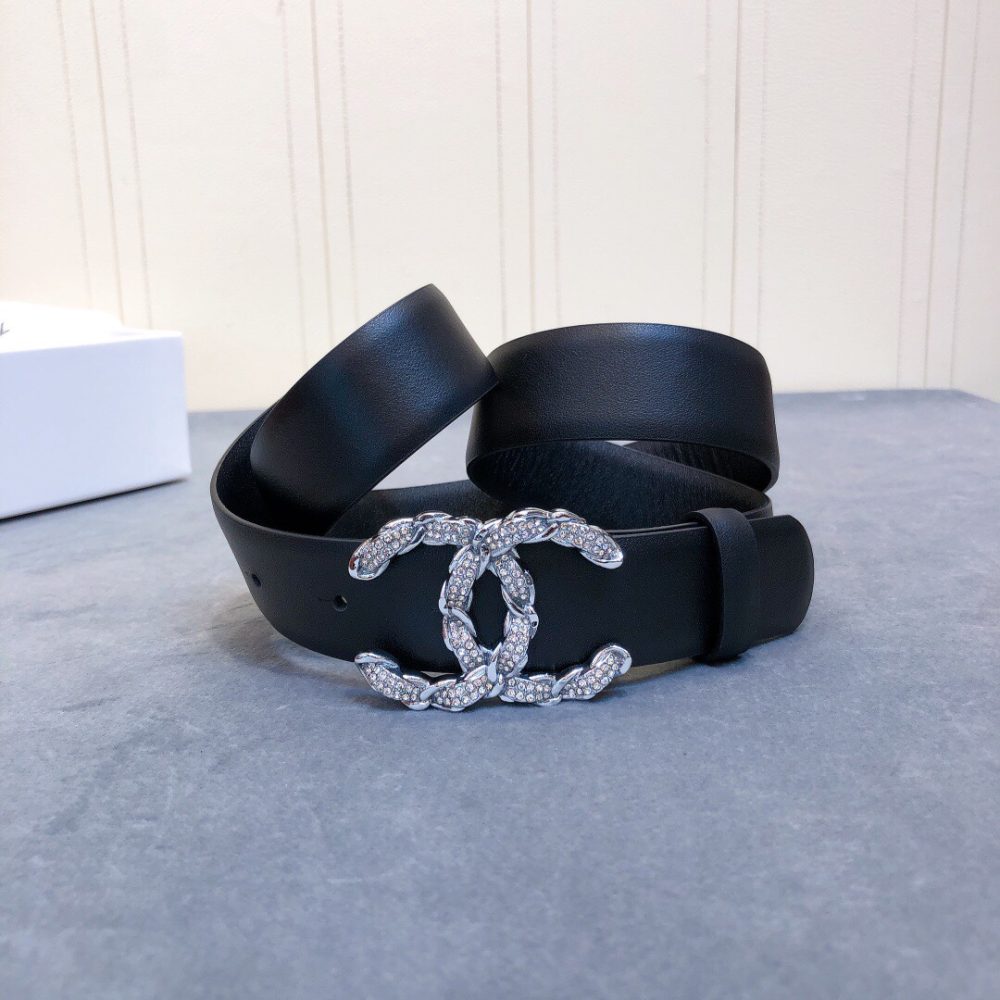 1:1 Replica Chanel Belt With Double C Buckle Black Women Belt - Image 5
