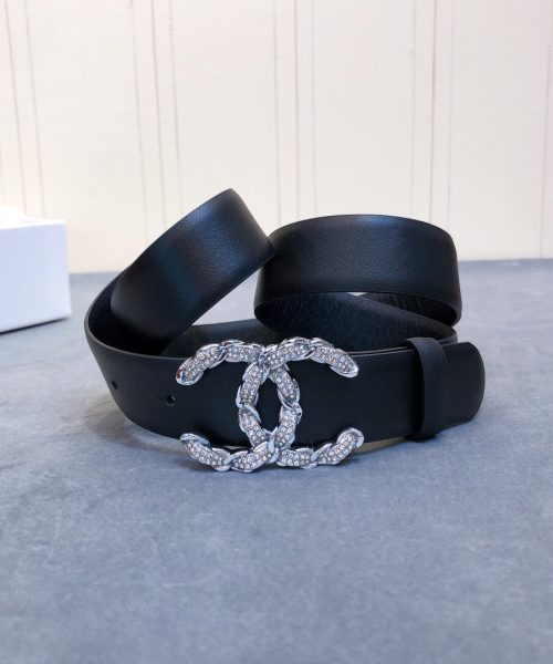 1:1 Replica Chanel Belt With Double C Buckle Black Women Belt