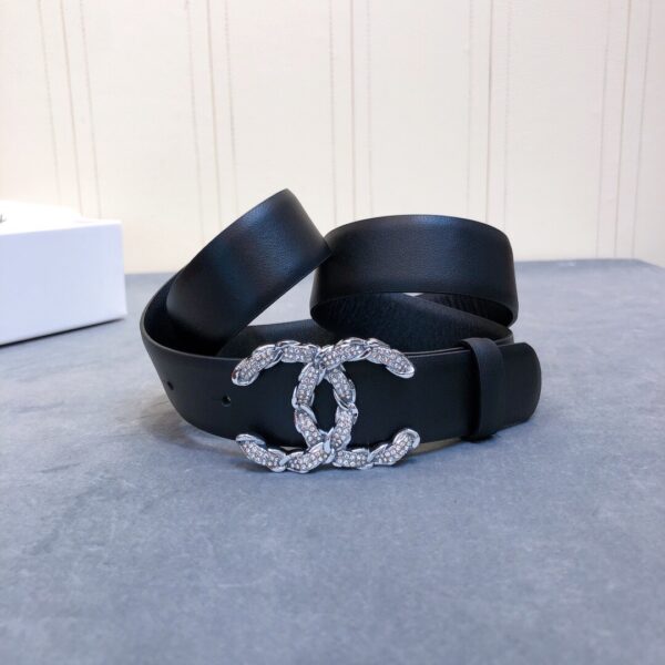 1:1 Replica Chanel Belt With Double C Buckle Black Women Belt