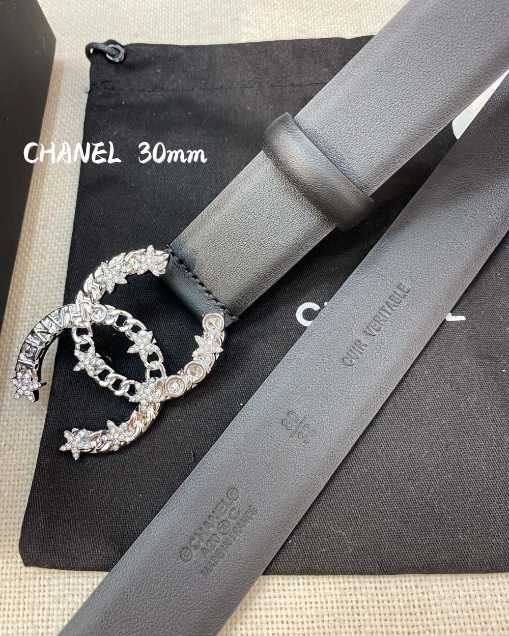 1:1 Replica Chanel Belt With Double C Buckle Black Women Belt
