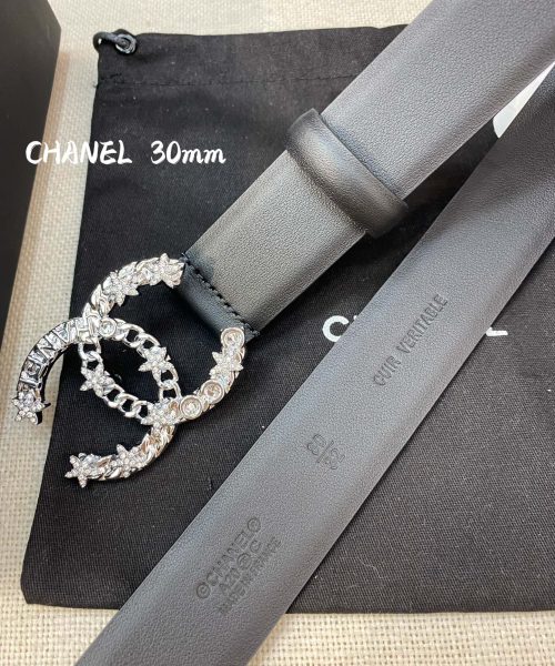 1:1 Replica Chanel Belt With Double C Buckle Black Women Belt