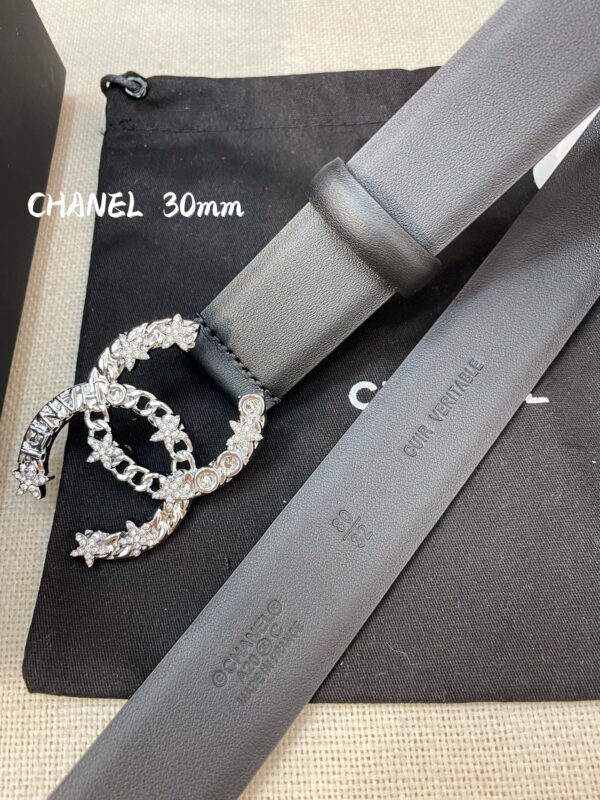 1:1 Replica Chanel Belt With Double C Buckle Black Women Belt