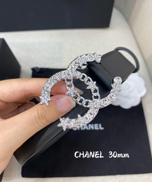 1:1 Replica Chanel Belt With Double C Buckle Black Women Belt