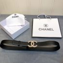 1:1 Replica Chanel Belt With Double C Buckle Black Women Belt