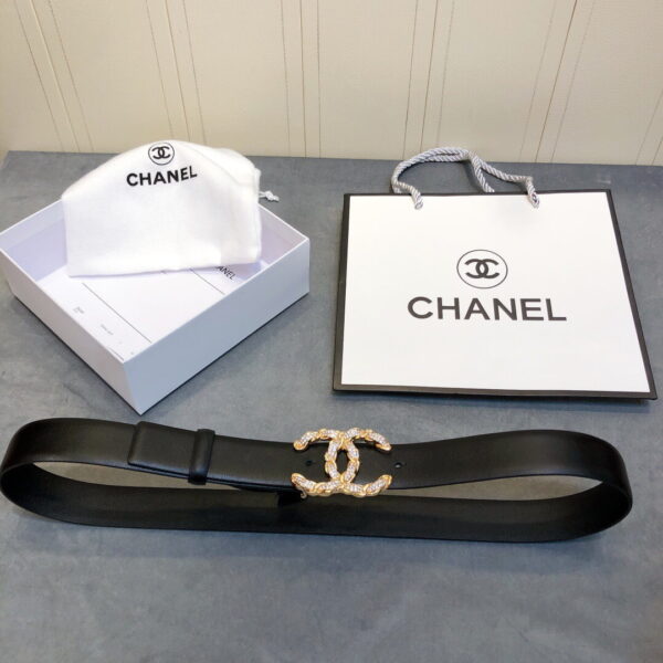 1:1 Replica Chanel Belt With Double C Buckle Black Women Belt