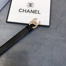 1:1 Replica Chanel Belt With Double C Buckle Black Women Belt