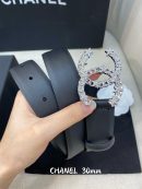 1:1 Replica Chanel Belt With Double C Buckle Black Women Belt